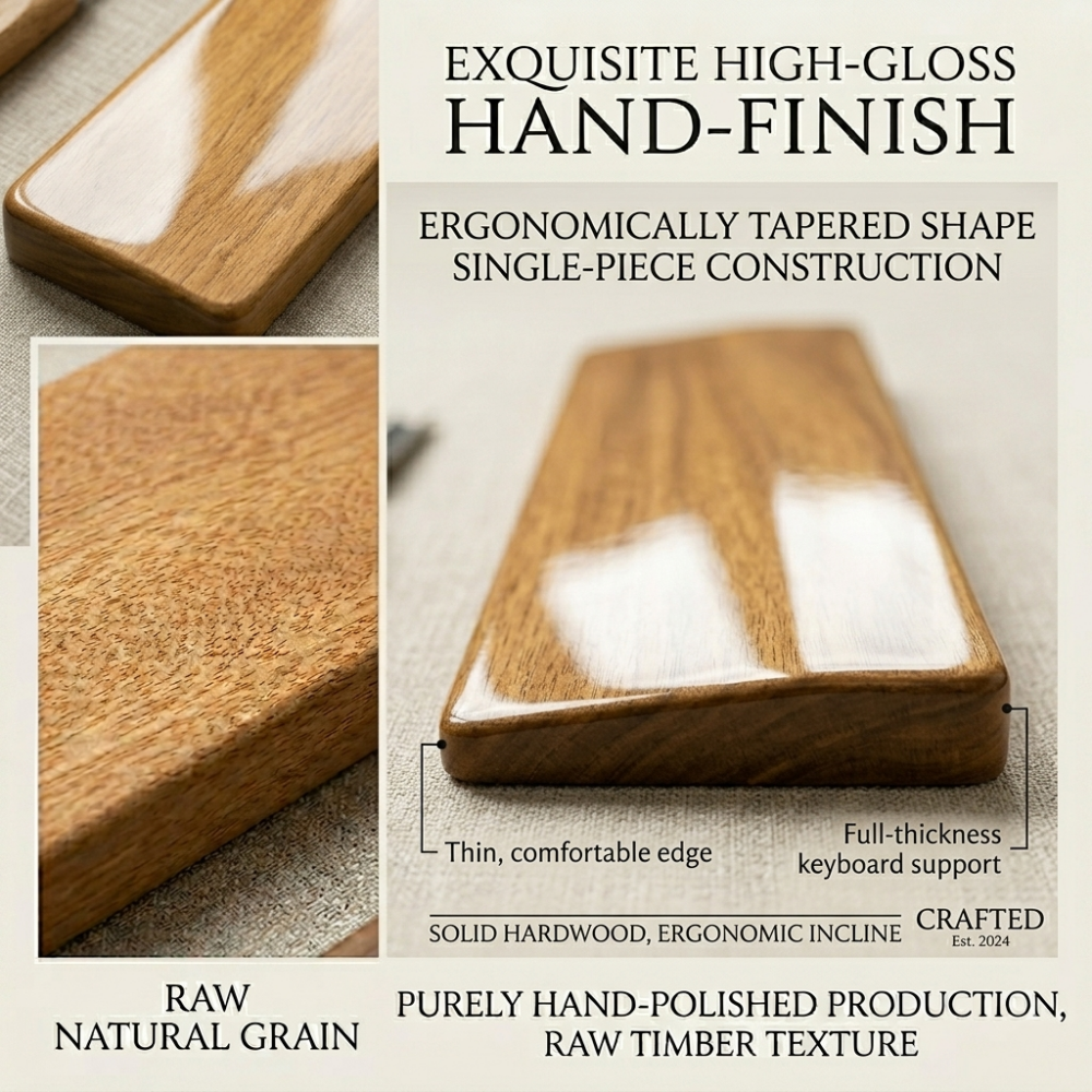 Solid Wood Wrist Rest