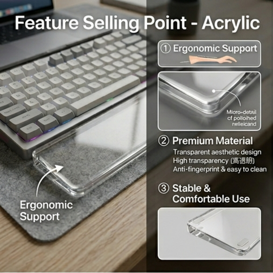 Crystal Clear Wrist Rest