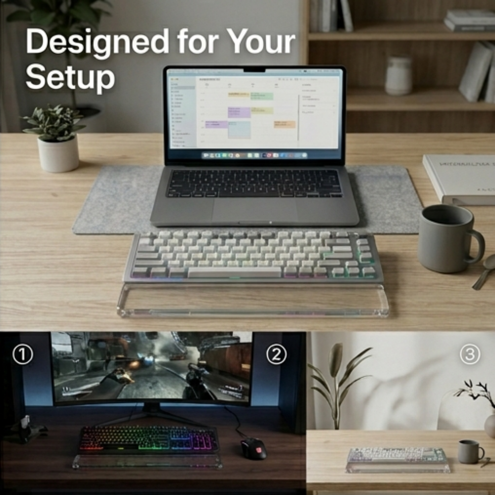 Crystal Clear Wrist Rest
