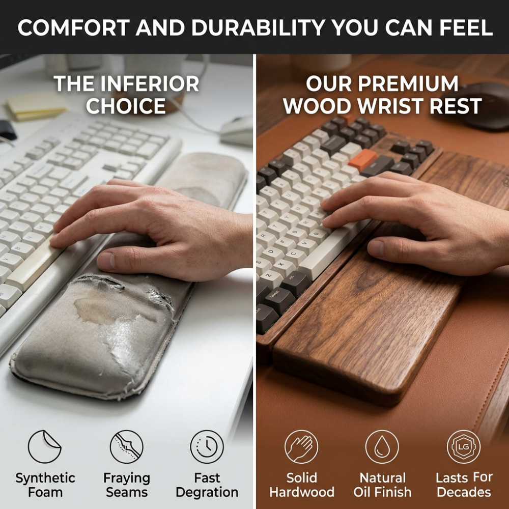 Solid Wood Wrist Rest